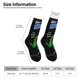 thumbnail image 2 of Fotbe Space Dino Cartoon Black Calcetas Largas con Estampado para Hombre y Mujer – Calcetas de Compresión Transpirables y Elásticas, Viajar y Uso Diario Talla 5-11, 2 of 6