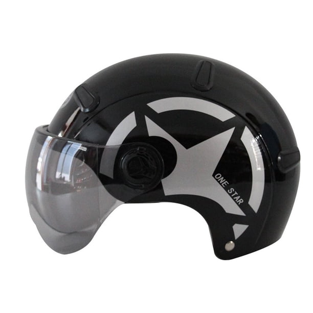 Greeniant Máximo Con Cara Abierta Para Ciclismo Abierto No Equipo De Ciclismo Con Un Casco De Moto Unisex Abierto Casco Firmemente Ciclismo negro fresco