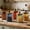 Blue 2, variant on Snmubt 700ml Blue Colored Glass Storage Jar with Airtight Lid, High Borosilicate Kitchen Canister for Coffee Tea Snacks Beans Countertop, Blue Set