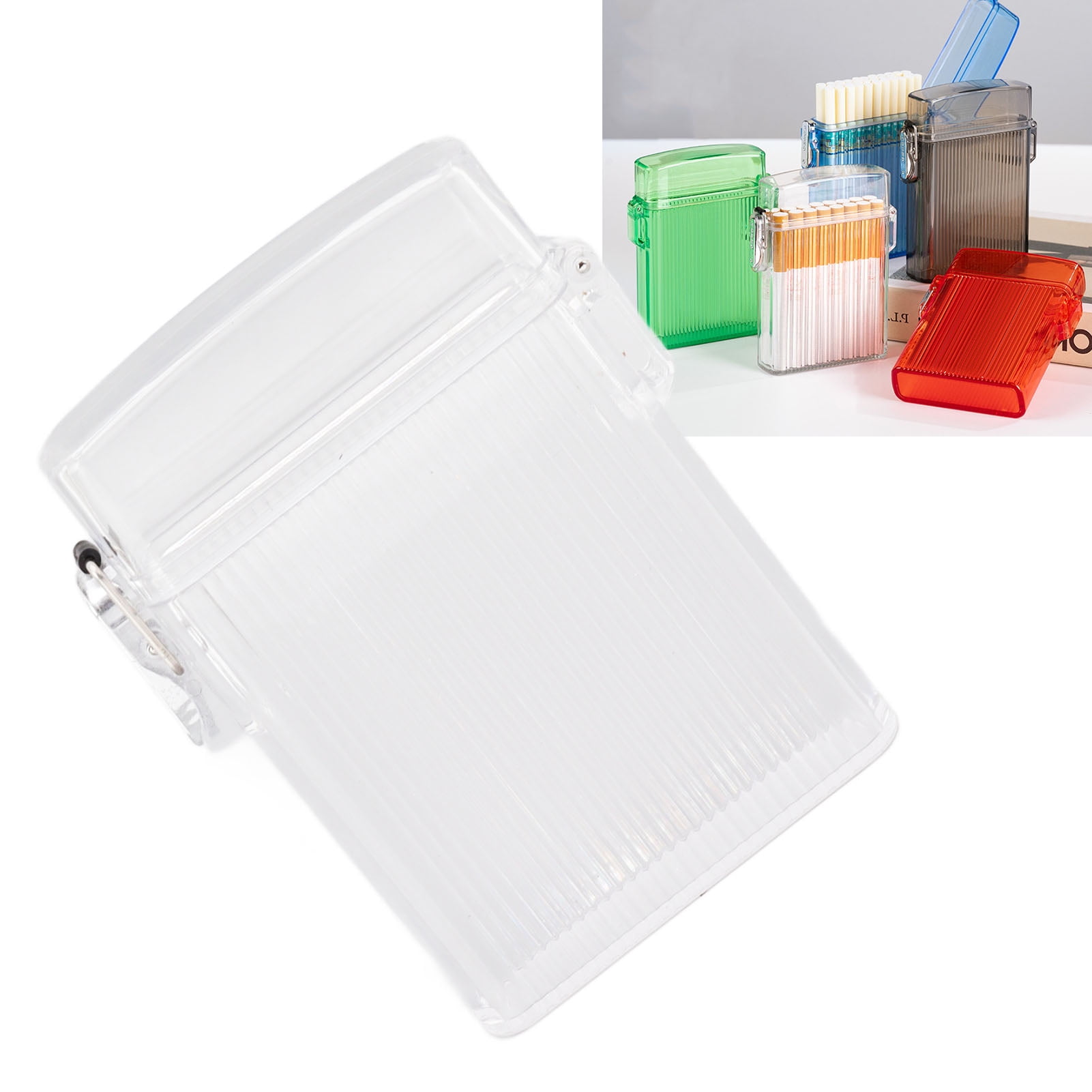 boite pour cigarette Boîte à Cigarettes Étui à Cigarette Étanche en Plastique Étui de Rangement pour  Cigarettes Design de Pointe