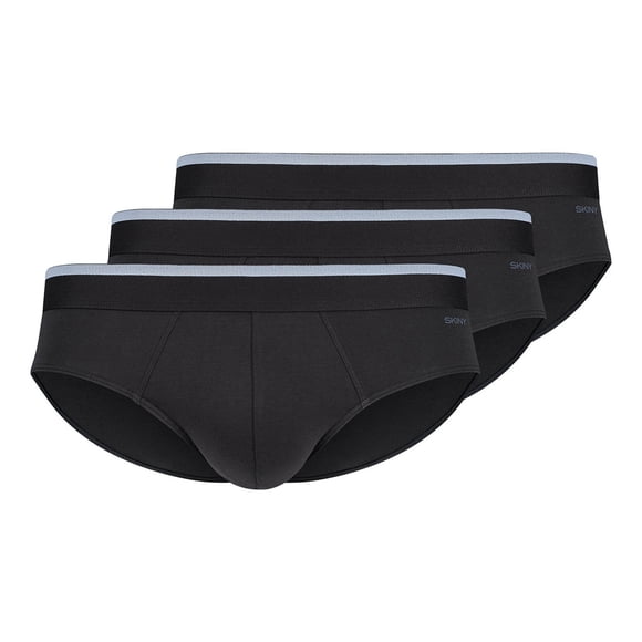 SKINY Slip de hombre. 3-pack - Brasil calzoncillos algodón multipack, ropa interior, algodón stretch Negro L (Large)