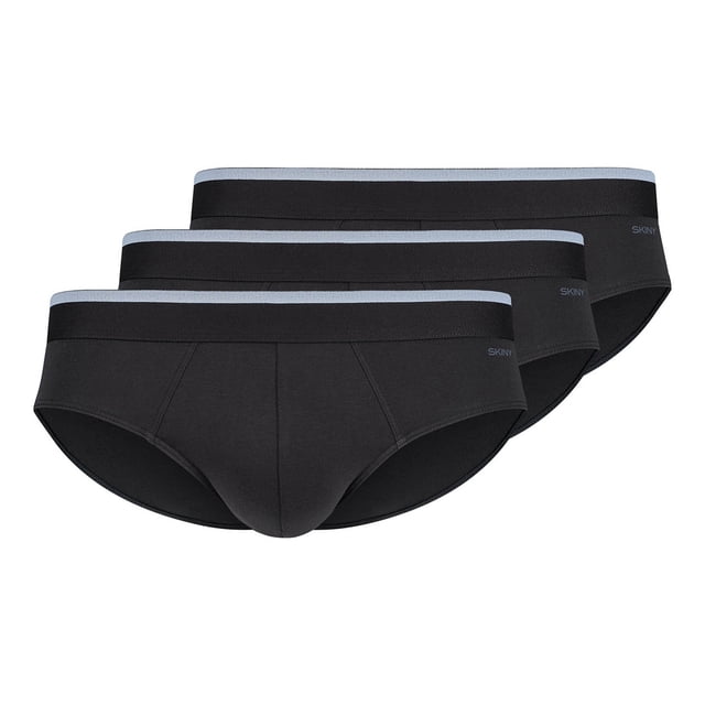 SKINY Slip de hombre. 3-pack - Brasil calzoncillos algodón multipack, ropa interior, algodón stretch Negro XL (X-Large)