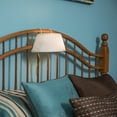 thumbnail image 2 of Bandwagon Headboard Night Bed Reading Lamp Pull Cord Ivory Shade, Farmhouse Style, 2 of 4