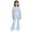Light Blue 02c, variant on Summer Clothes for Teen Girls Size 6-12 Years Tween Girls Clothes 2PCS Sets Crop Tops & Flare Pants with Letter Print Summer Outfits