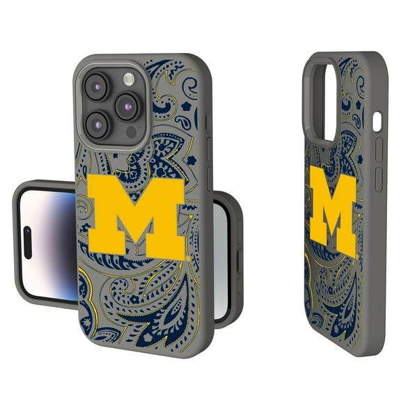 Michigan Wolverines Paisley iPhone Soft Touch Case