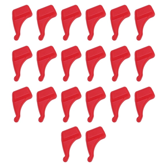 Unique Bargains 10 Pair Eyeglass Temple Tips Small Ear Hook Pattern Anti-slip Ear Hooks 0.75"x0.71"x0.08" Red