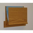 thumbnail image 1 of Wooden Mallet Open End Chart Holder with Square Bracket, Solid Oak, Wall Mount File Organizer, Light Oak, 1 of 2
