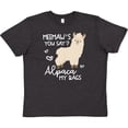 thumbnail image 3 of Inktastic Meemaw's You Say Alpaca My Bags Youth T-Shirt, 3 of 5