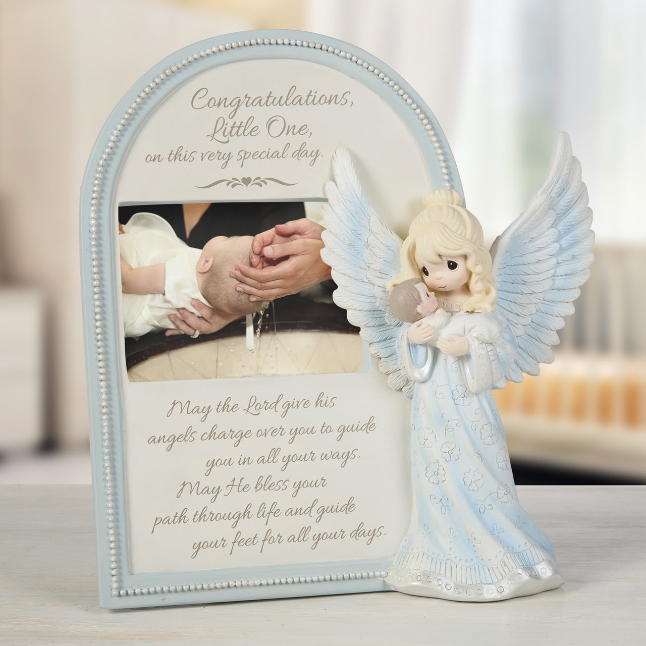 Precious Moments May God Send His Angels To Watch You And Guide You Photo Frame , 1 Each