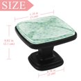 thumbnail image 4 of 4 Pcs Square Cabinet Handle Cupboard Knob Drawer Pulls Handle Green Polka Dots Drawer Knobs with Screws Furniture Decoration, 4 of 7