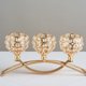 thumbnail image 3 of Portavelas de vidrio, candelabros para cena a la luz de las velas, fiesta de boda, decoración del hogar (dorado) Zefei Wu  1327537070917, 3 of 4