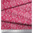 thumbnail image 3 of Soimoi Rayon Fabric Floral & Moroccan Damask Printed Fabric 1 Yard 56 Inch Wide, 3 of 3