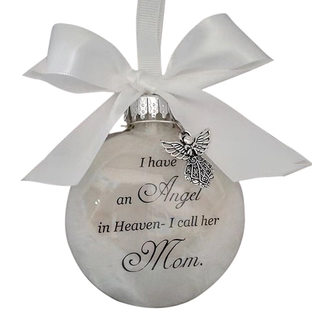 Yuarrent Bola decorativa colgante de plástico, ornamento conmemorativo, colgante para árbol de Navidad Decoración del hogar mamá