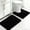 Black, variant on Lanola Memory Foam Bathroom Rugs Sets 2 Piece - Super Soft Absorbent Quick Dry Memory Foam Bathroom Rugs, Machine Washable Non Slip Floor Carpet for Tub Shower & Single Sink 16x24 & 16x20,(Orange)