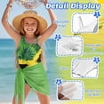 thumbnail image 4 of Xixirimido Green Palm Leaf Jamaican Flag Print Girls Swimsuits Set One Piece Swimsuit with Mesh Cover Up Quick Dry Summer Bathing Suit with Adjustable Strap & Removable Bra, Size 13-14 Years, 4 of 7