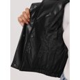 thumbnail image 5 of Chaqueta sin Mangas Acolchada Chaqueta Recortada Ligera con Cremallera para Mujer Negro M, 5 of 5