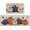 Thanksgiving Pumpkin, variant on Thanksgiving Turkey Kitchen Rugs Set of 2, Fall Turkey and Tantrums Maple Leaves Kitchen Mats Decor, Autumn Seasonal Stripes Floor Door Mat Home Decorations - 17x29 and 17x47 Inch