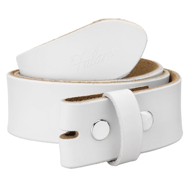 Falari Replacement Genuine Leather Belt Strap Without Buckle  display picture 3