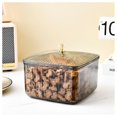 thumbnail image 1 of Plastic Fruit Tray Food Storage Box With Lid Candys Snack Serving Plate Dishes For Home UseThrough Ash, 1 of 2