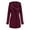 Wine, variant on Fartey Women Military Anorak Jackets Zip Up Snap Button Hooded Parka Safari Utility Coats Waterproof Windbreaker Outdoor Hiking Drawstring Trench Coats