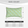 thumbnail image 4 of Naloa Easter with eggs and flowers Pillowcase, Cool Pillowcase, Lightweight, Breathable, Skin Friendly Pillowcase, Hidden Zipper (No pillow core)-16"x24", 4 of 6