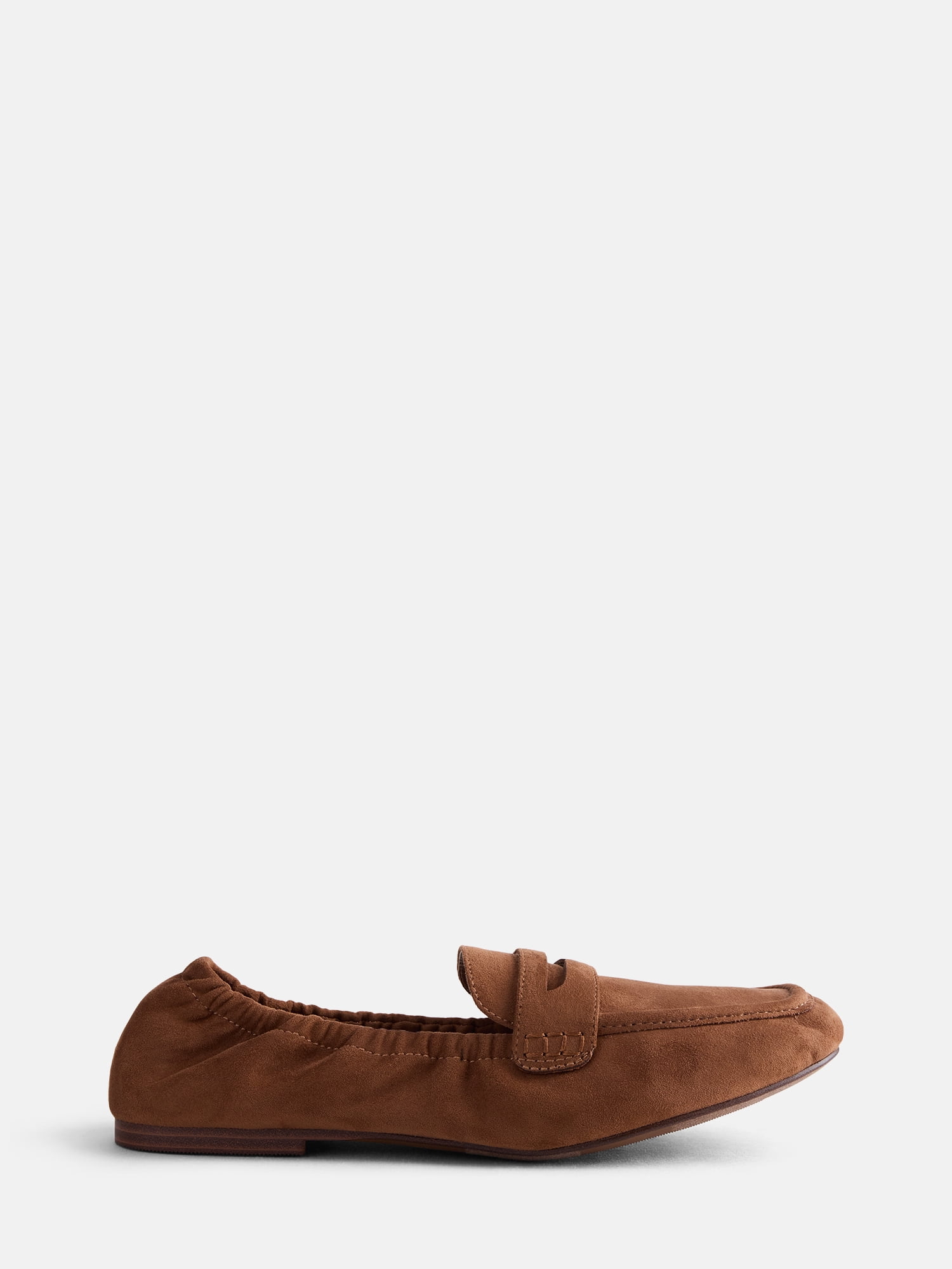 Scenario Women's Faux Leather Scrunch Loafers