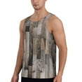 thumbnail image 2 of Gaeub Wooden Texture Men's Athletic Tank Top, Workout Sleeveless Shirts, Running Tank Tops for Gym, Running, Training - Medium, 2 of 9