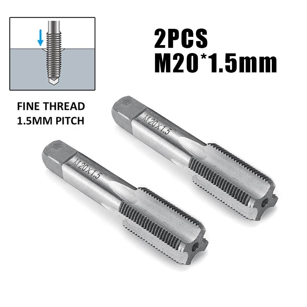 for Aluminum for Wood Metric Tap High Speed Steel Tap Straight Flute Tap Carbon Steel Tap 2Pcs