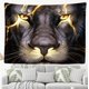 thumbnail image 3 of Tapiz decorativo para dormitorio - León Cabeza de león Ojos claros Naturaleza - 200 x 150 cm Grande - Papel pintado de tela - Tapiz estético de pared - Decoración panorámica, 3 of 5
