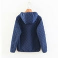 thumbnail image 2 of Puntoco Abrigo De Mujer Moda Casual Capucha Color Manga Larga Abrigo De Algodón Suelto Liquidación De Navidad Puntoco Puntoco-4469, 2 of 4