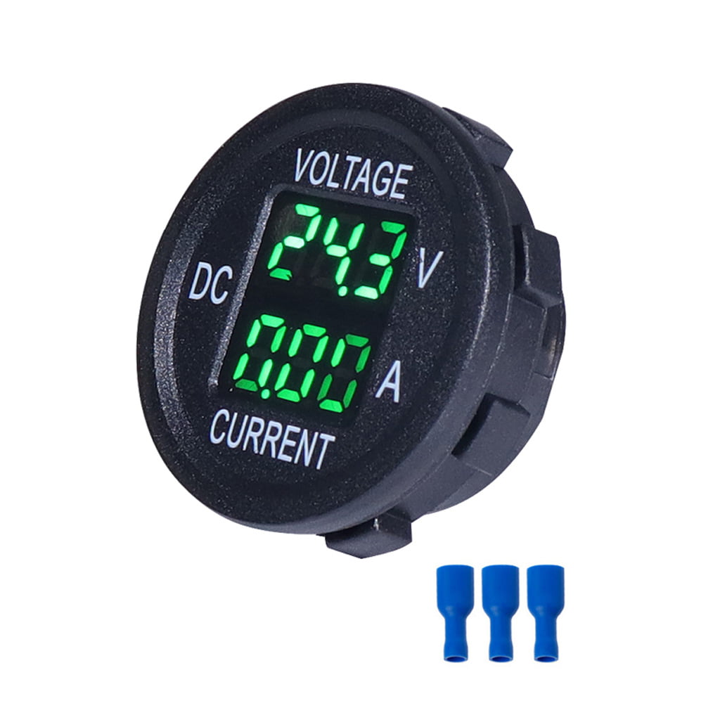 Digital LED Voltmeter Ammeter Meter DC Panel Voltage Current Monitor 12v 24v Car 