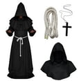 thumbnail image 1 of Medieval Monk Robe Priest Robe Halloween Cosplay Costume Cloak, 1 of 4