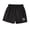 Black, variant on Bovxnpu Boys Casual Athletic Shorts Kids Solid Elastic Ice Silk Elastic Waist Summer Sports Shorts
