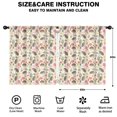 thumbnail image 2 of Blackout Kids Curtains,Hedgehogs and Pioneer Flower Pattern Childrens Insulated Curtains Set Of 2,Bedroom Essentials,Toddler Room Decor 52"x63"(132x160cm), 2 of 4