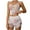 White, variant on Nrmvnmi Women Cami Pajama Set Modal Sleepwear Lace Trim Short PJ Set with Shorts