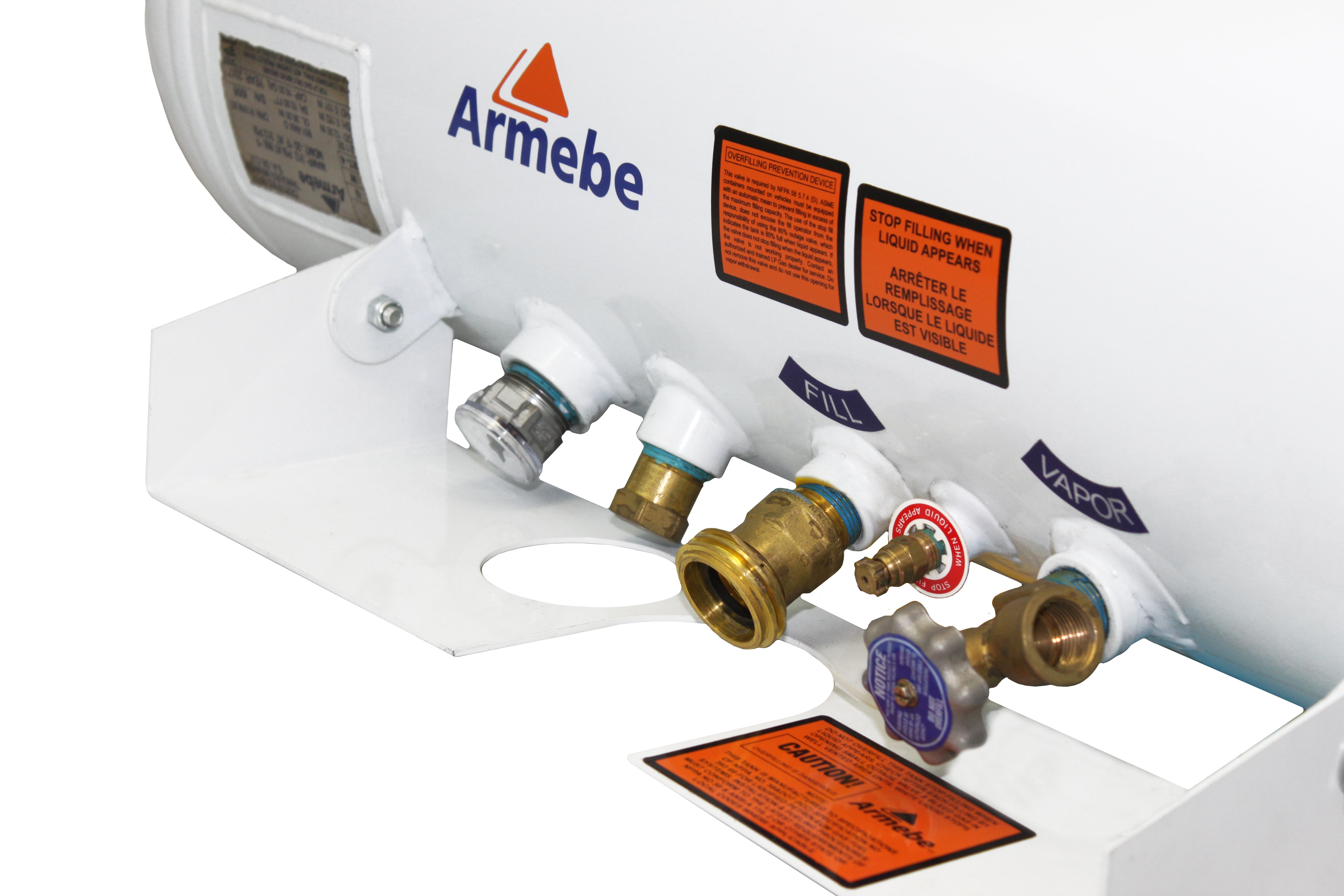 Flame King 16-Gallon ASME Horizontal Propane Tank for RV, Food Trucks, Van, or Trailers - YSN16
