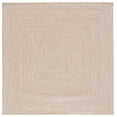 thumbnail image 2 of SAFAVIEH Braided Gino Distressed Machine Washable Reversible Area Rug, Natural, 8' x 8' Square, 2 of 13
