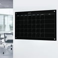 thumbnail image 2 of Audio-Visual Direct Ensemble de Tableau Blanc Calendrier en Verre - 90 x 120 cm - (Magnétique, Noir), 2 of 6