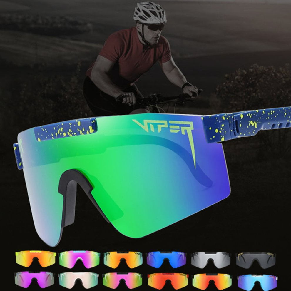Original Pit Viper Sport Google Polarized Sunglasses For Men And Women Outdoor Windproof Eyewear Uv Mirrored Lens C8 