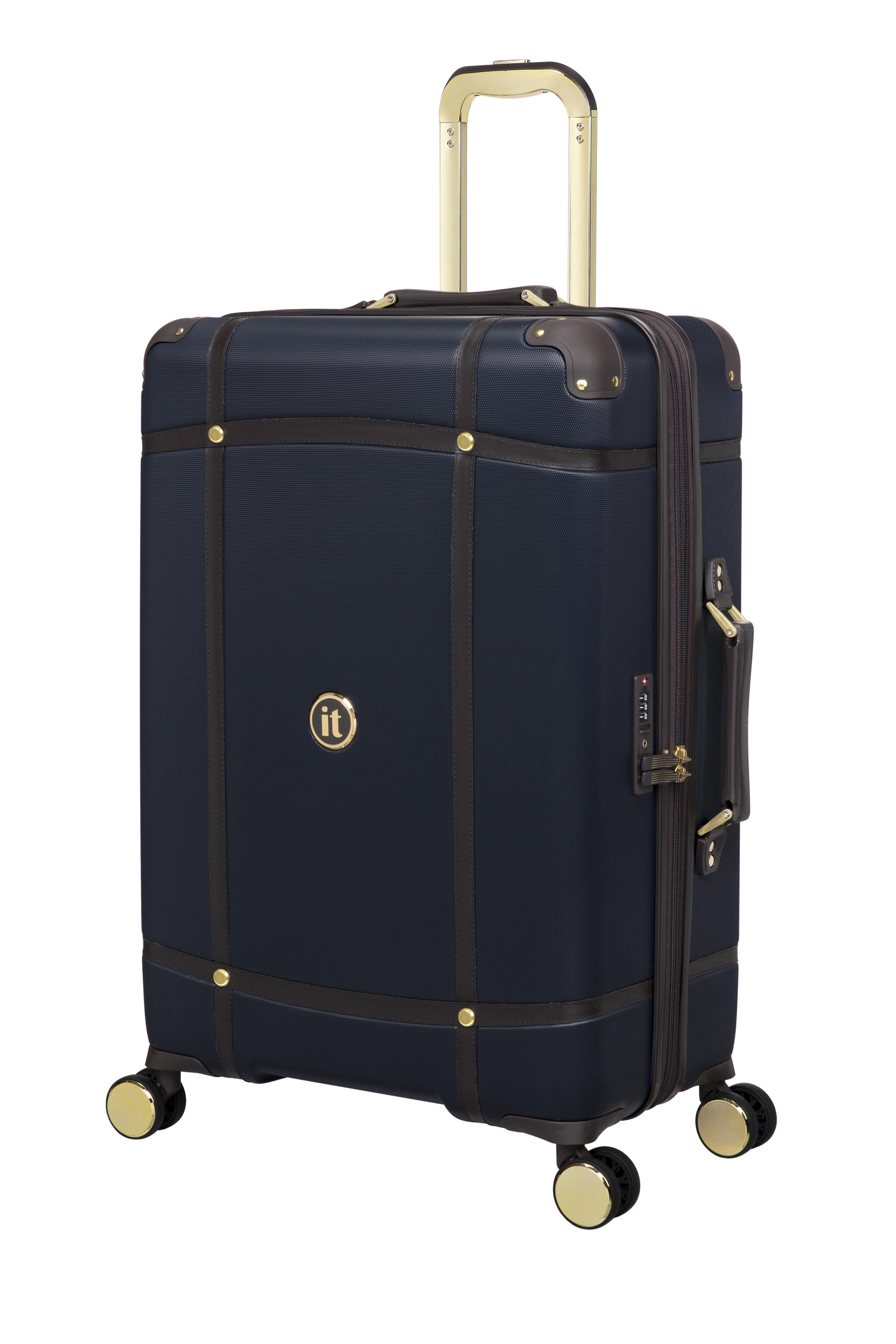 it luggage Superiority 3 Piece Hardside 8 Wheel Expandable Spinner Set, Blueberry