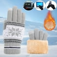 thumbnail image 2 of TERGAYEE Winter Gloves for Men Women,manipulatescreen Texting Warm Gloves with Thermal Soft Knit Lining,Cold Weather Thermal Warm Knit Glove for Running Driving Hiking, 2 of 4