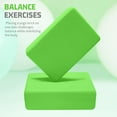 thumbnail image 6 of Yoga Blocks, Yoga Blocks 2 Pack, 9"x 6"x 3" Sturdy Foam Yoga Block, Supportive, Lightweight & Odor Resistant, Fitness Accessories, 6 of 8