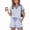 63#Blue, variant on Womens Lounge Sets Two Piece Sets Summer Polo Shirts and Drawstring Shorts Matching Clothing Vacation Outfits Blue XL