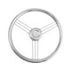 thumbnail image 1 of Volante para barcos marinos, alto rendimiento, acero inoxidable de 13,5 pulgadas, universal fácil de instalar para pontones de yates, 1 of 8