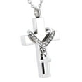 thumbnail image 1 of Colgante de cremación Yuyangstore doble cruz recuerdo cenizas, 1 of 8