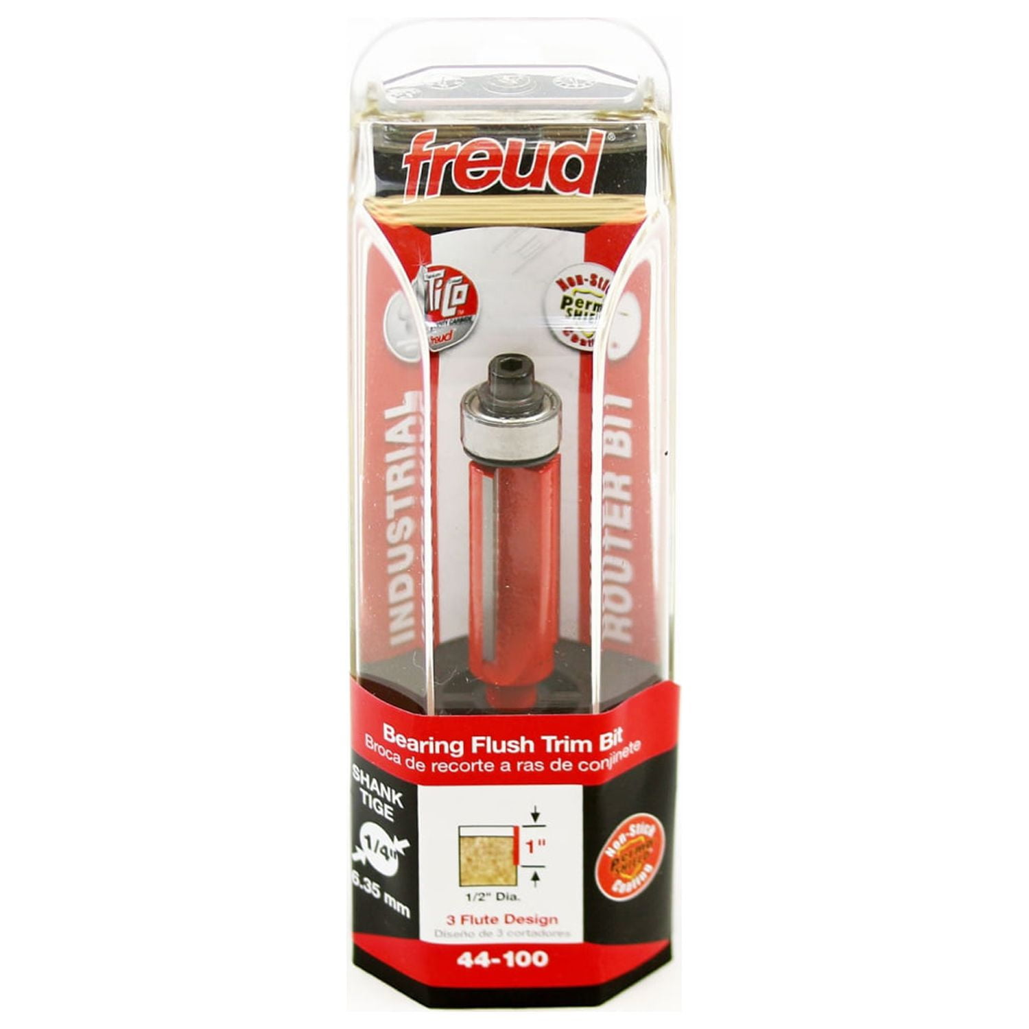 Freud 1/2 in. x 2-13/16 in. L Carbide Tipped Flush Trim Router Bit