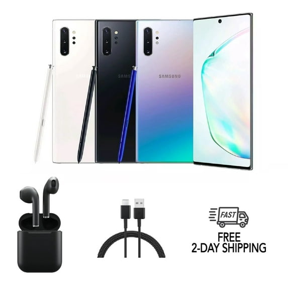 Restored Unlocked, Samsung N976U, Cell Phones Galaxy Note 10+ 5G, 256GB, 12GB RAM, Aura Black/6.8 in
