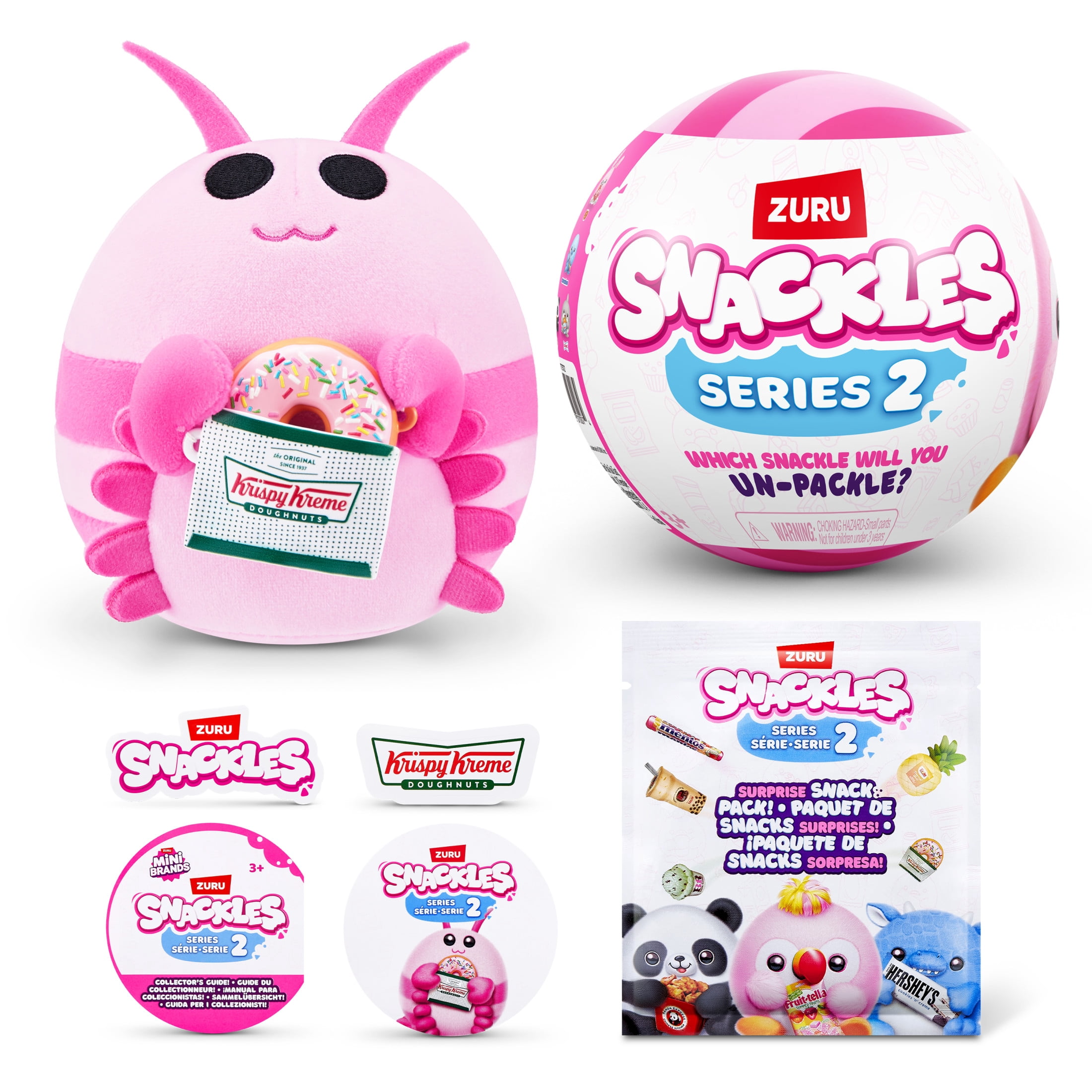 スナッグルズ ぬいぐるみ セット Snackles Licensed 18-inch Plush by(Abbie) ZURU - Walmart.com