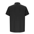 thumbnail image 6 of DayScoop Men Summer Solid Color Topss, Men's Casual Loose Fitting Stylish Breathable Button Pocket Short Sleeved Collared Shirt, 6 of 7