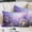 Pink Purple Sky Blue, variant on Purple Lavender Pillow Covers, Linen Long Throw Pillow Case, Spring Watercolor Country Wildflowers Holiday Pillow Protector Decorative Cushion Cover for Living Room/Bedroom 20" x 30"